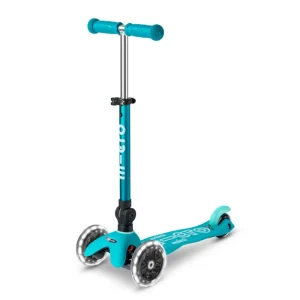 Patinete Mini Micro Deluxe Plegable Aqua Luces LED
