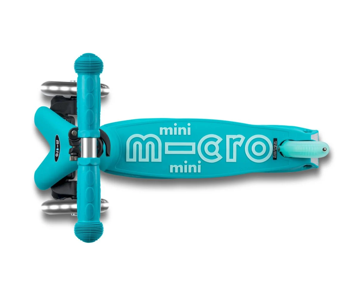 Patinete Mini Micro Deluxe Plegable Aqua Luces LED - Imagen 5