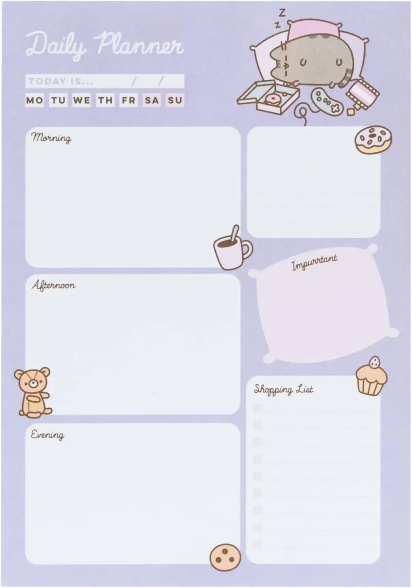Bloc Planificador diario A5 Pusheen - Imagen 2