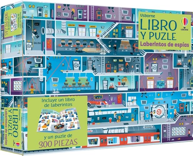 Libro y Puzzle: Laberintos de espías