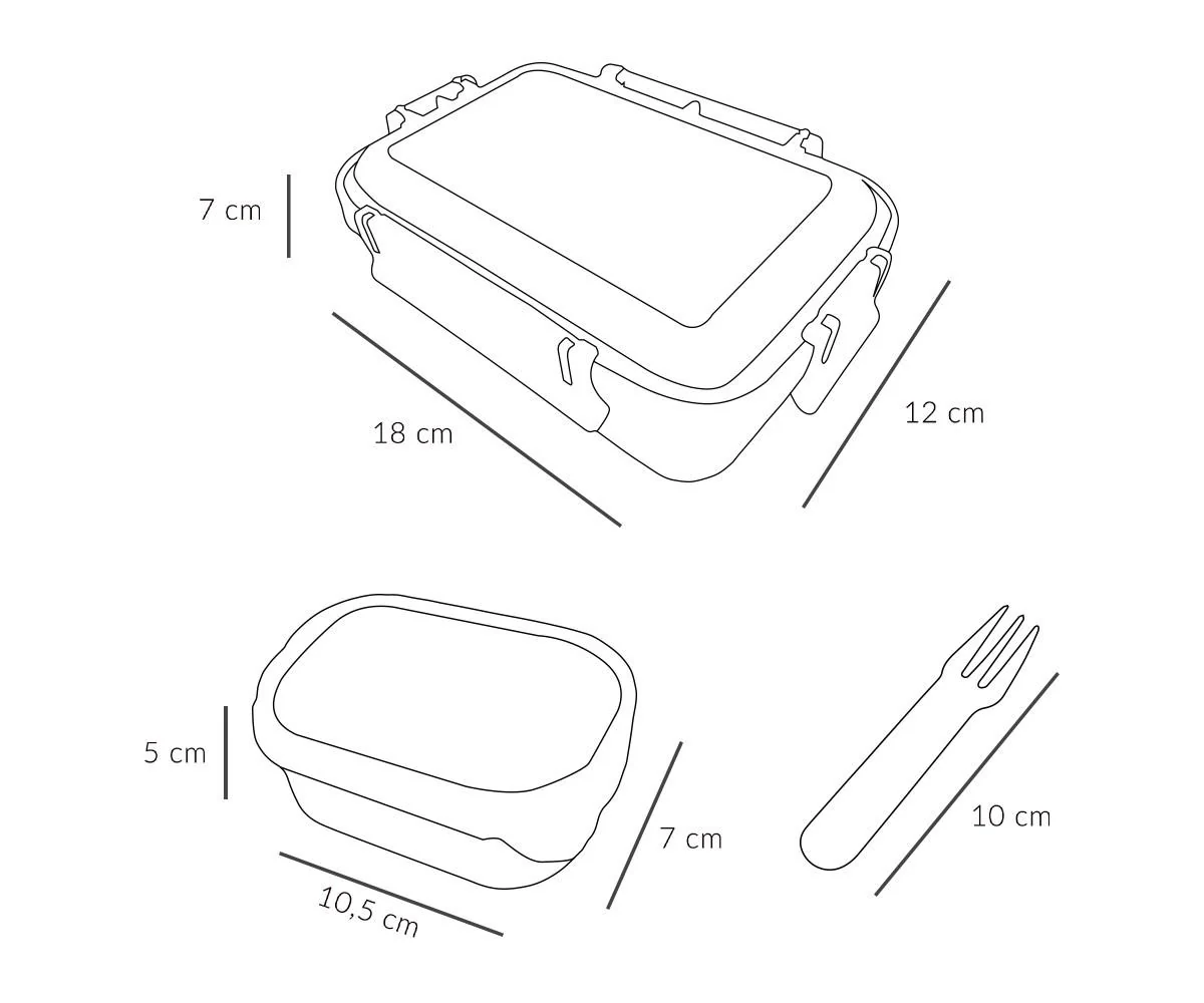 Caja Almuerzo Bento Geometric Nature - Imagen 4