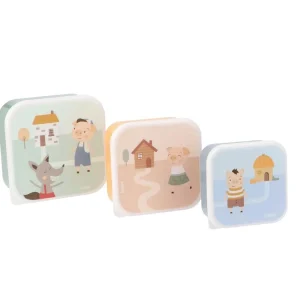 3 Cajas Almuerzo 3 cerditos