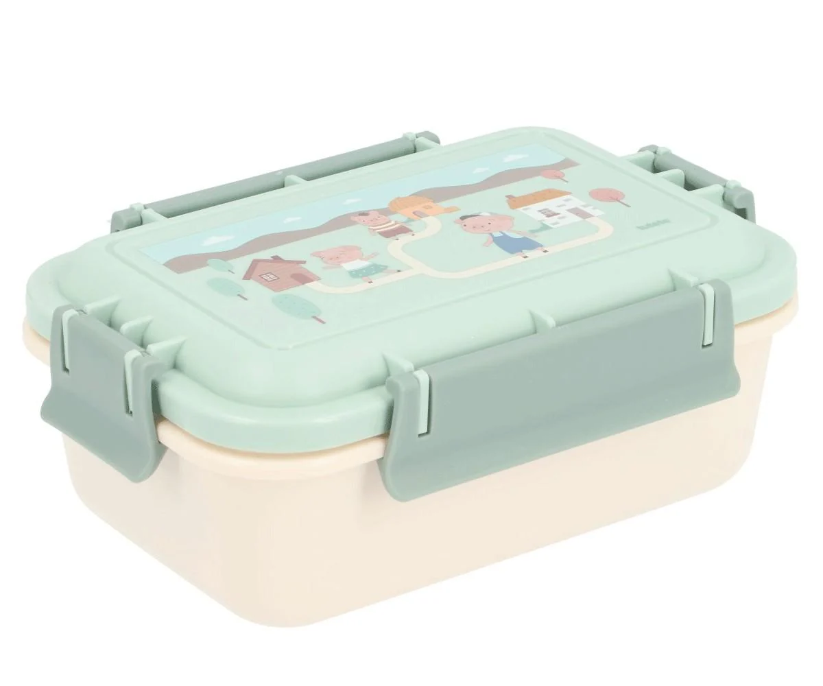 Caja Almuerzo Bento 3 cerditos - Imagen 2