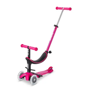Patinete Mini2Grow Deluxe LED Rosa