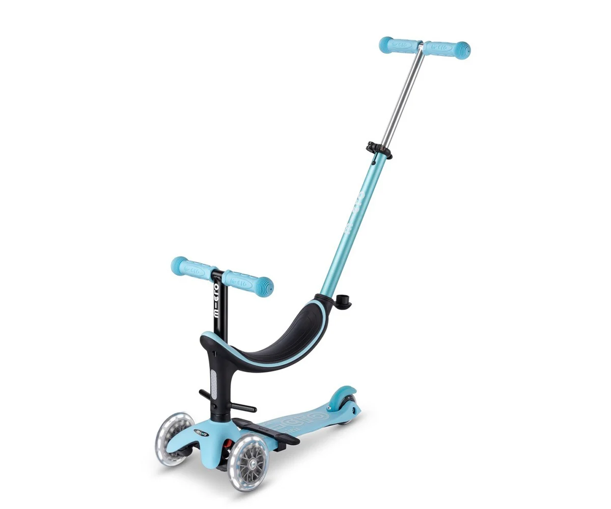 Patinete Mini2Grow Deluxe Magic LED Azul - Imagen 2