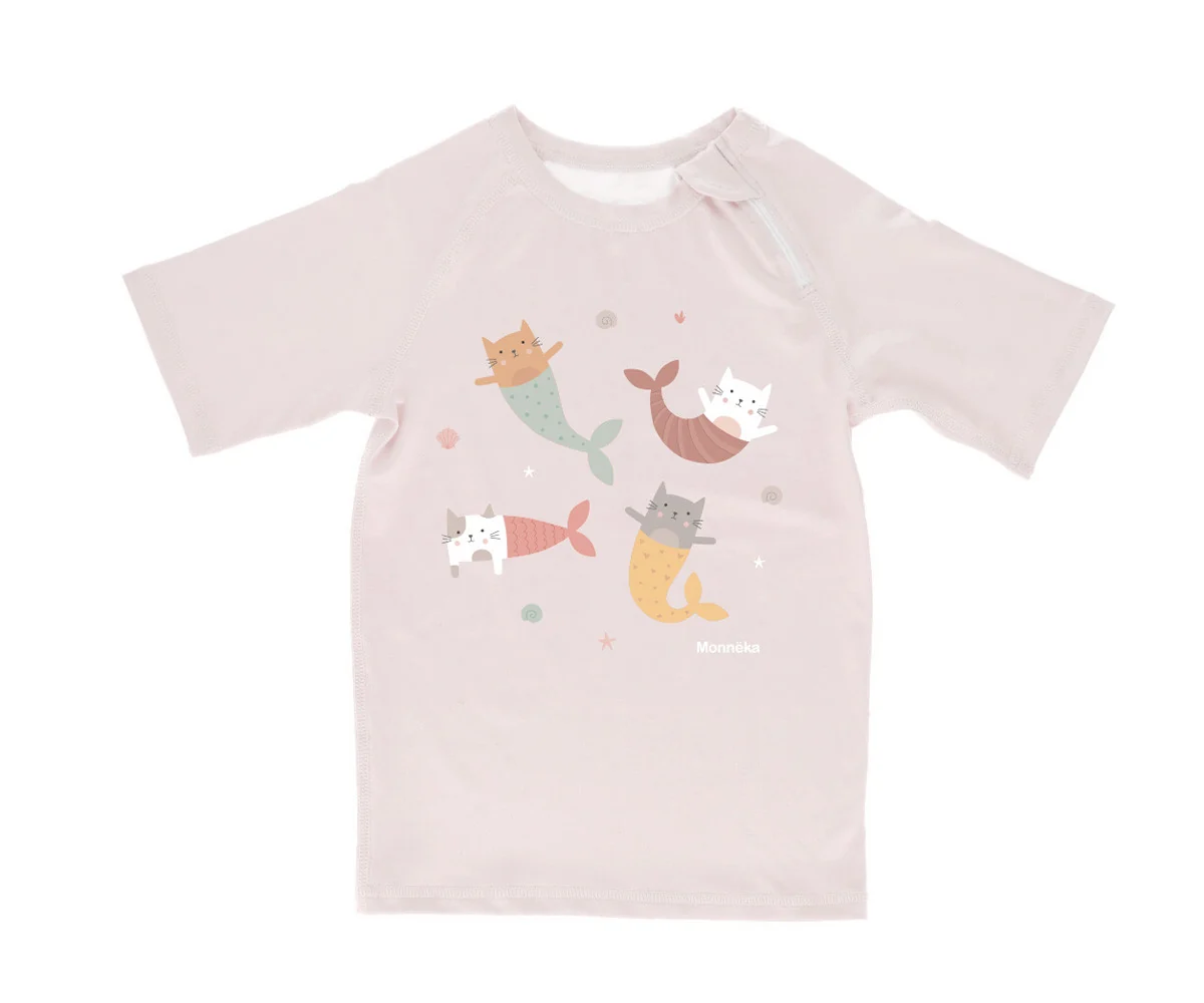 Camiseta protección solar Mermaid Cats - Imagen 4