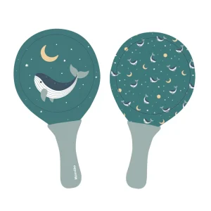 Palas de Playa Neopreno Whale Teal con Pelota