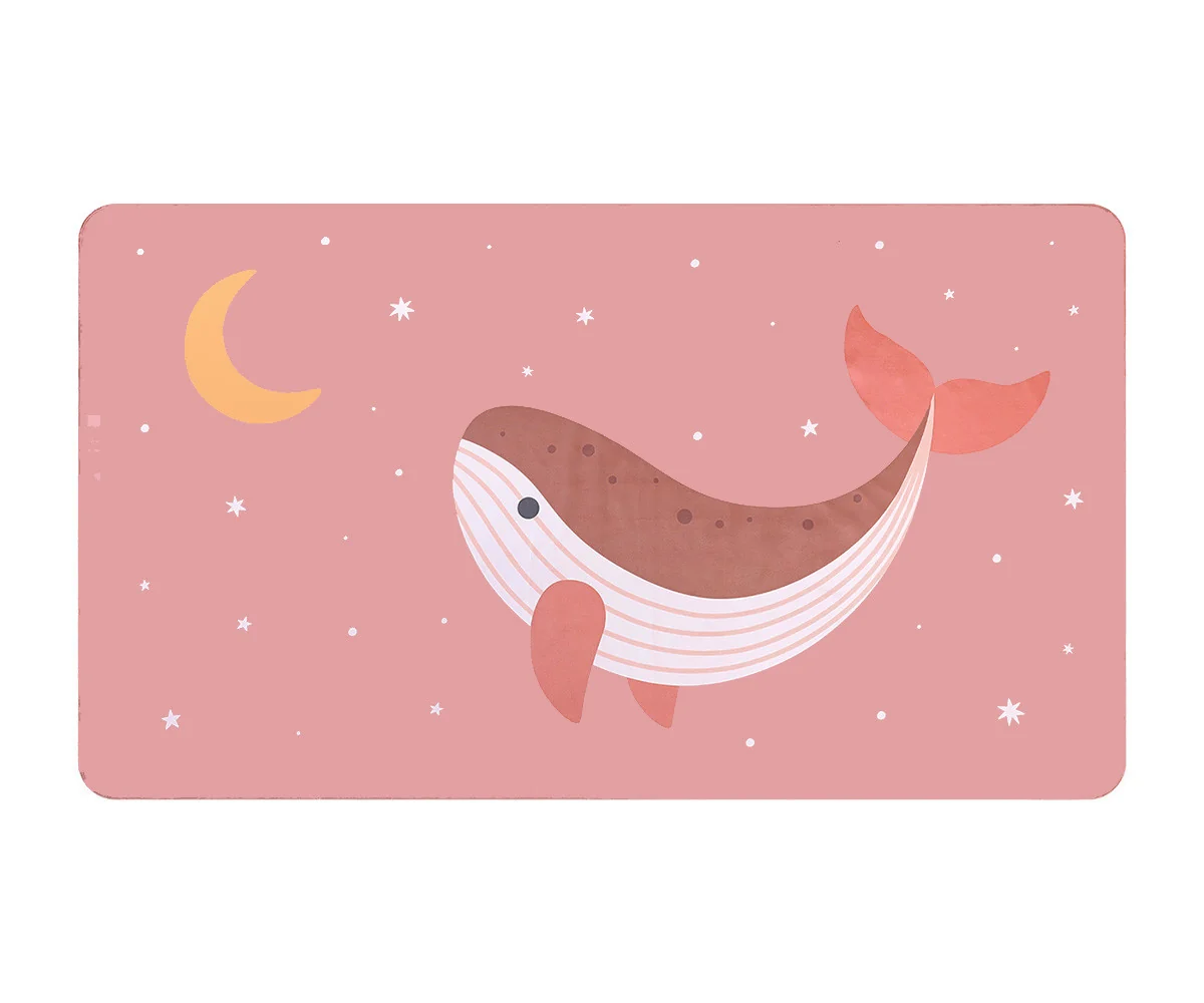 Toalla Playa Microfibra Whale Pink - Imagen 2
