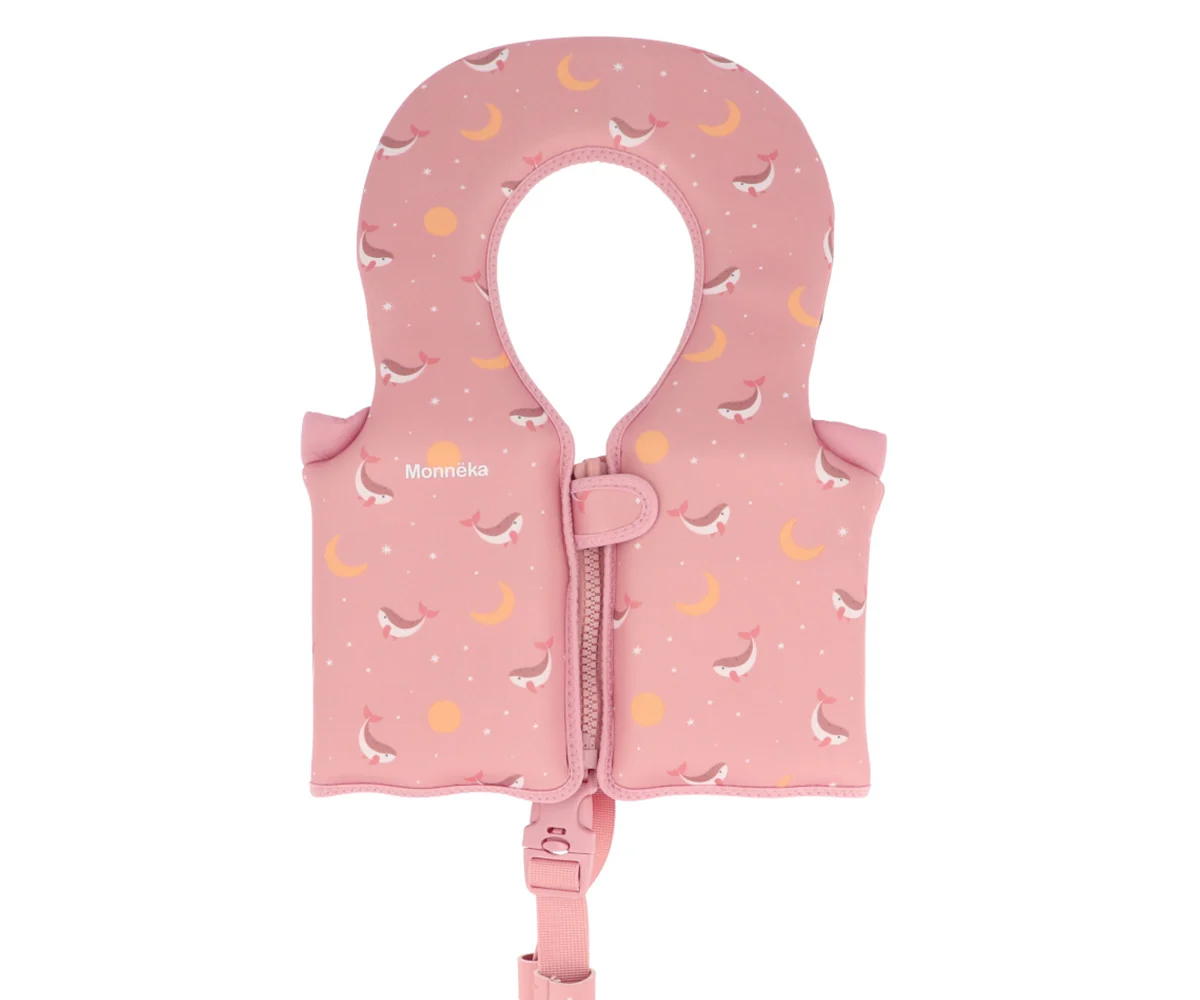 Chaleco flotación Whale Pink Talla 1-2 años