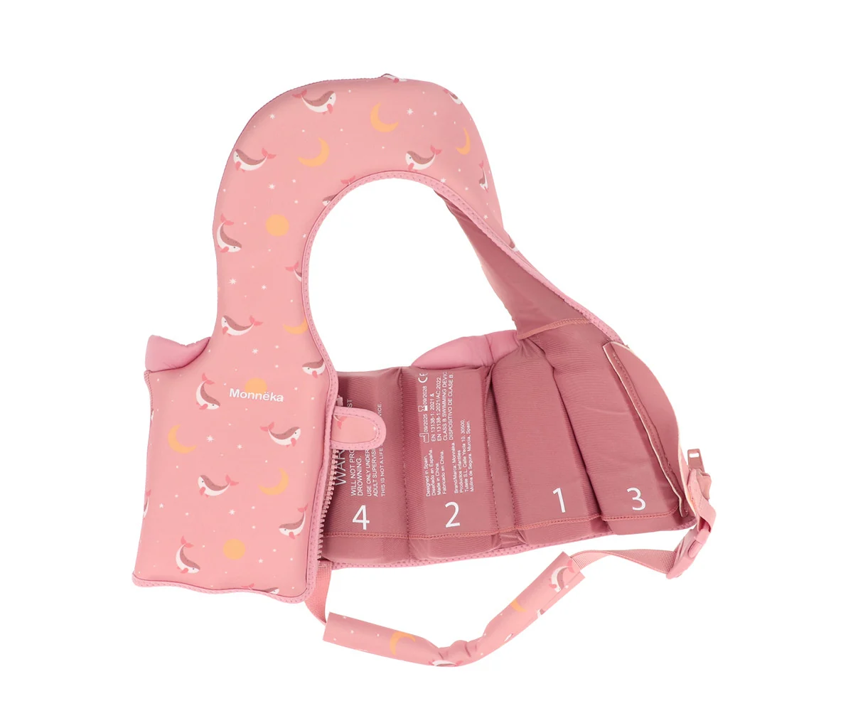 Chaleco flotación Whale Pink Talla 1-2 años - Imagen 4