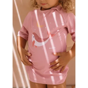 Camiseta protección solar Whale Pink