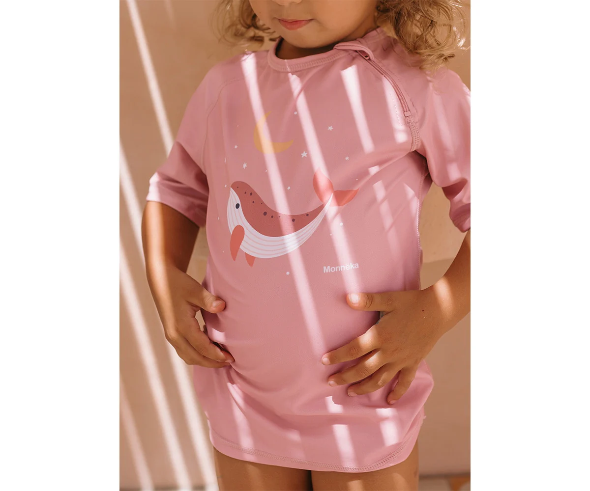 Camiseta protección solar Whale Pink - Imagen 2