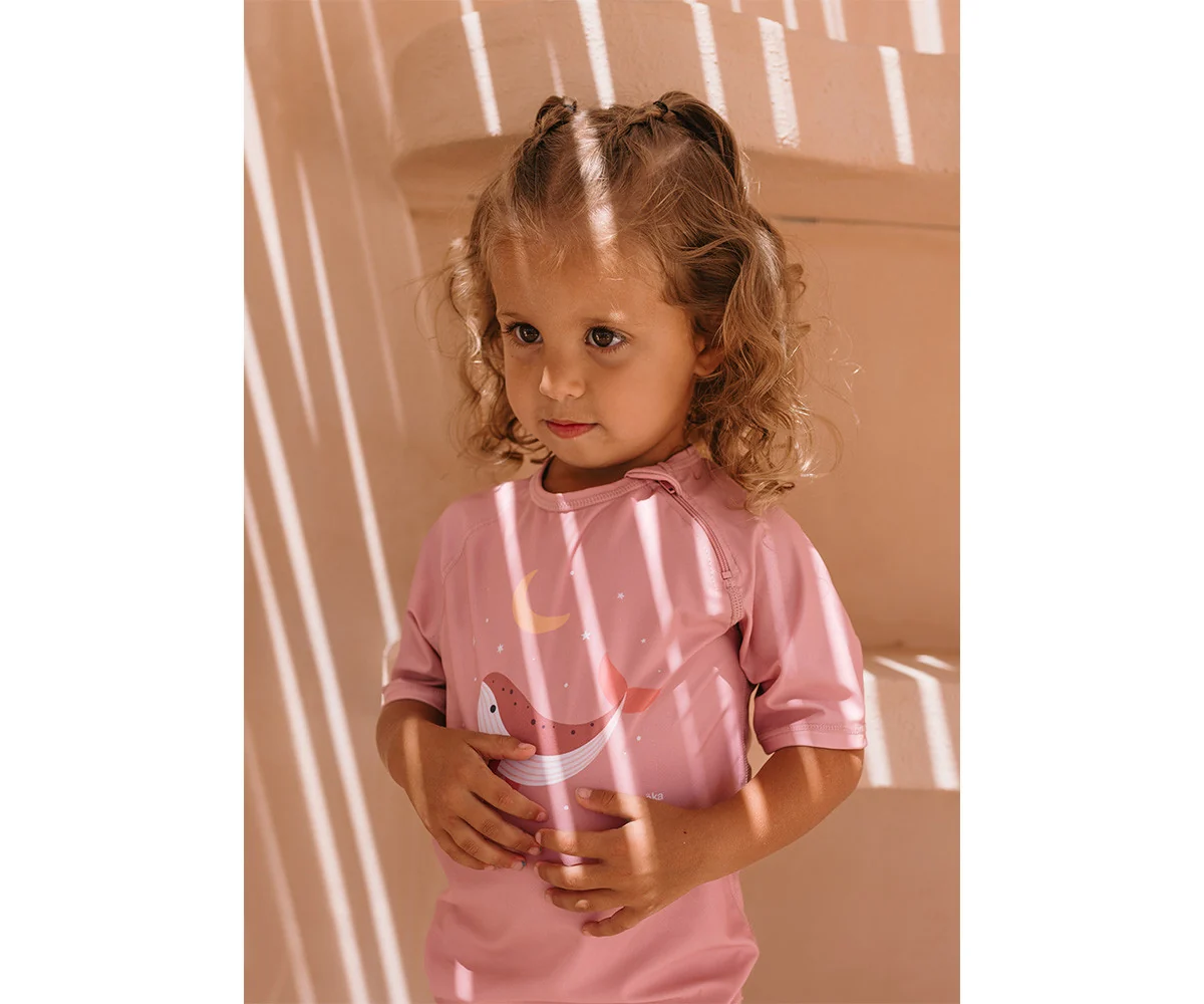 Camiseta protección solar Whale Pink - Imagen 3