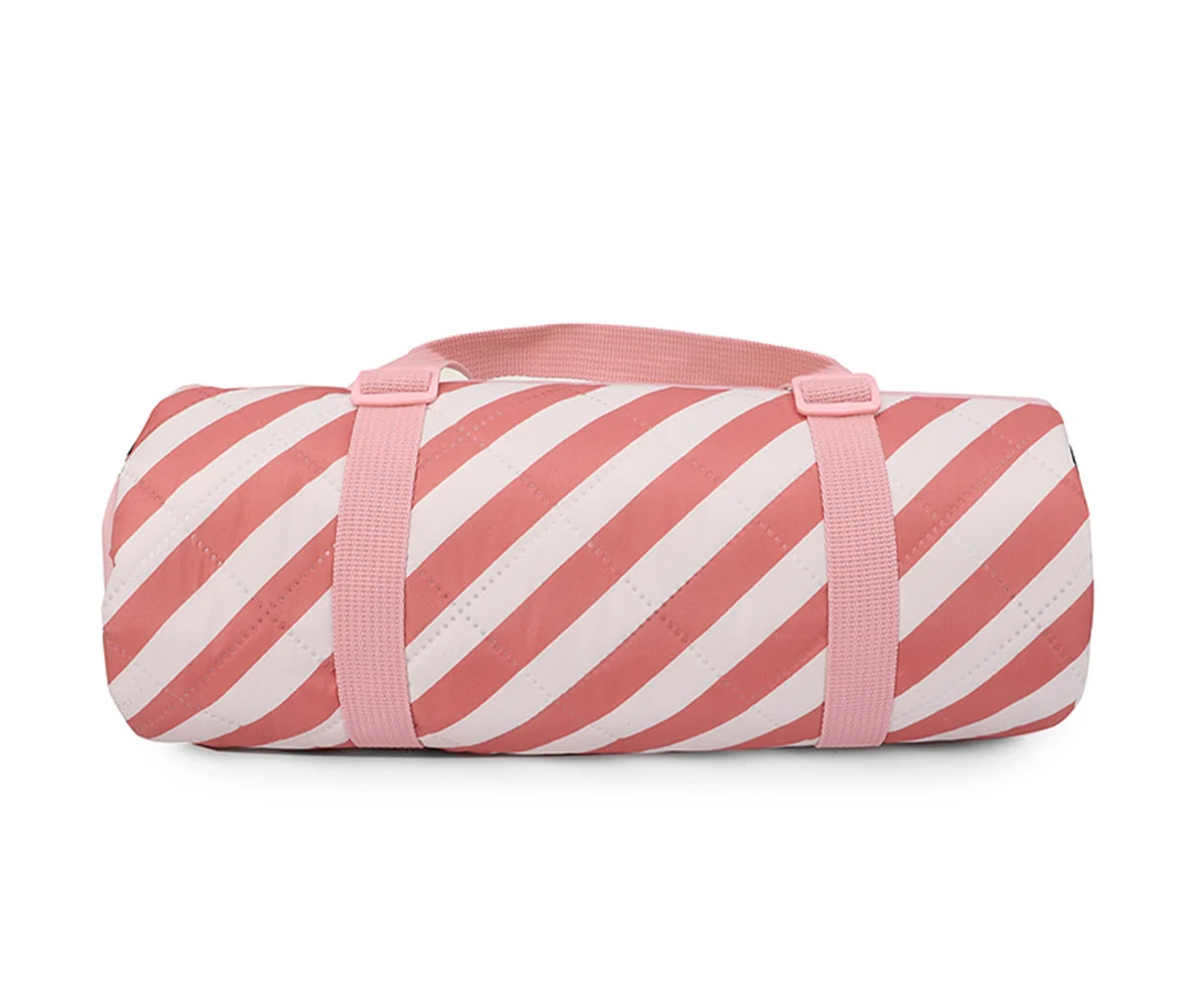 Manta Picnic Stripes Bloom & Blush - Imagen 2
