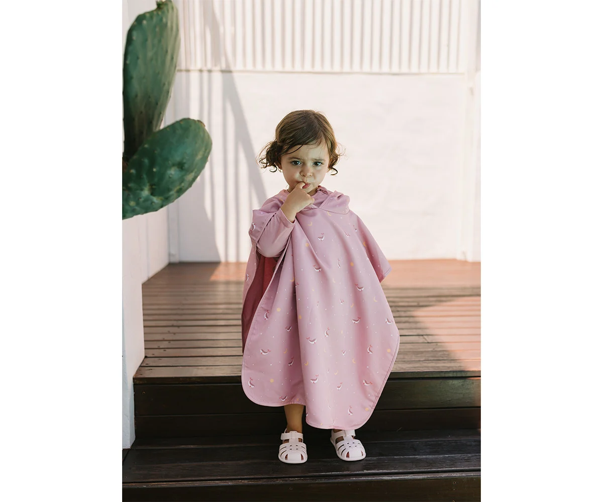 Poncho de Playa Whale Pink - Imagen 3