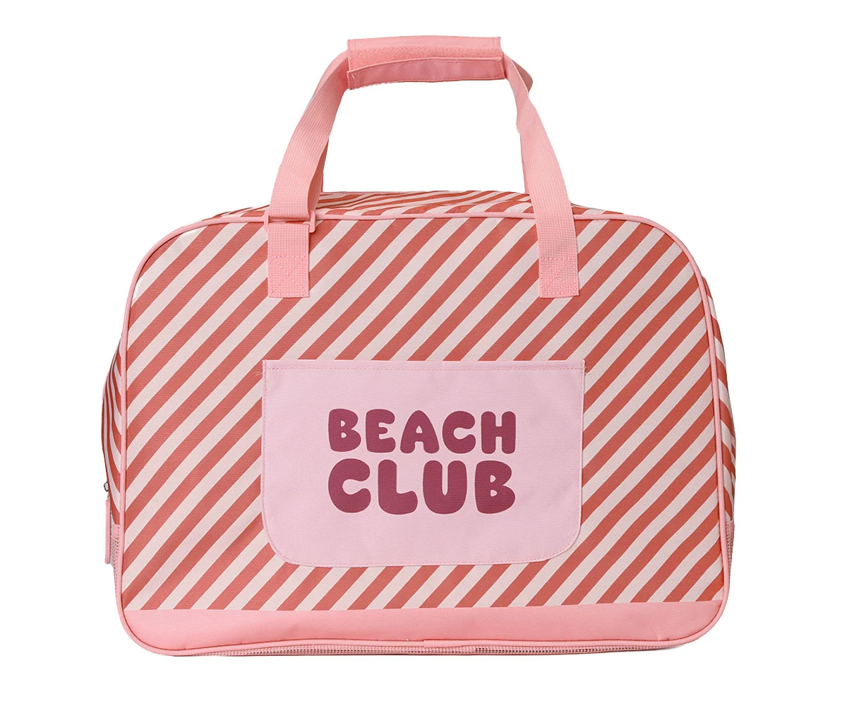 Bolso de playa antiarena Stripes Bloom & Blush