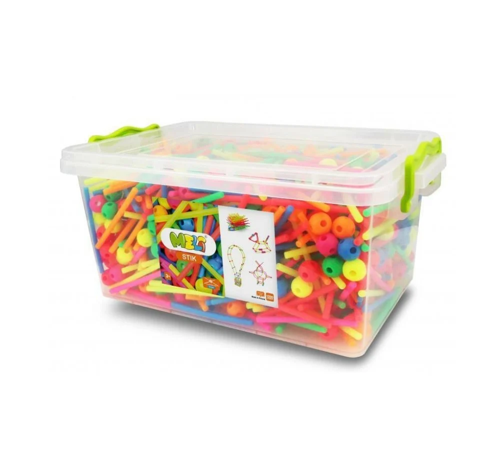 Bloques stick MELI NEON – Basic Box 1200 pcs - Imagen 2