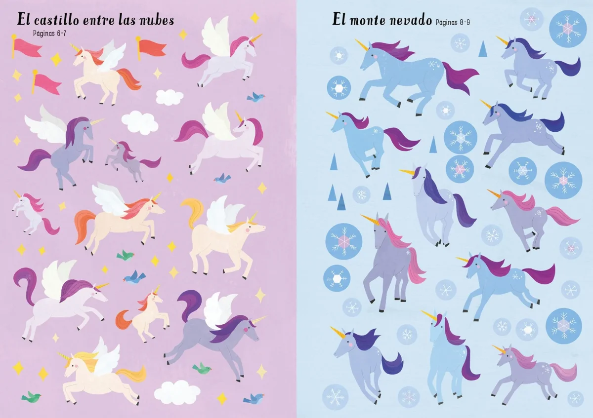 Mi pequeño libro de pegatinas - Unicornios - Imagen 3