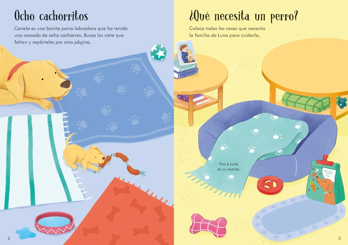 Mi pequeño libro de pegatinas - Perros y cachorritos - Imagen 3