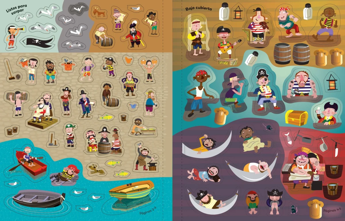 Libro de pegatinas - Piratas - Imagen 4