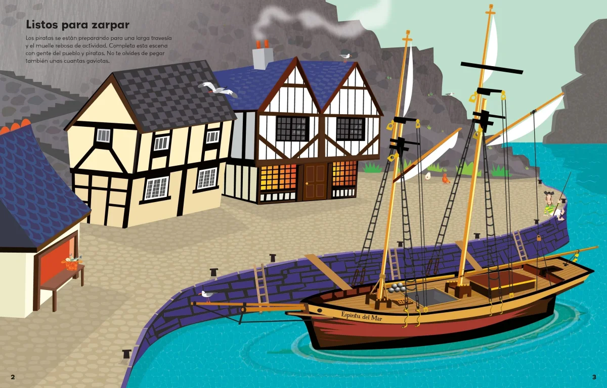 Libro de pegatinas - Piratas - Imagen 3