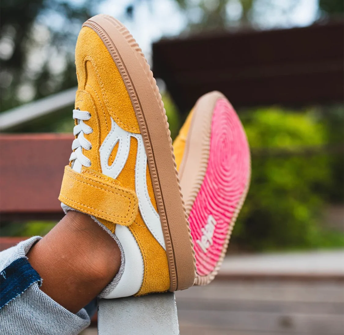 Deportivas barefoot Lejan One Amarillo - Imagen 2