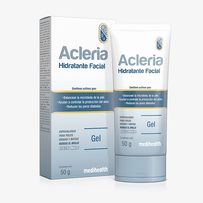 Acleria Hidratante Facial Gel 50g Efecto Mate