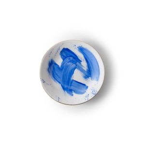 Plato de pan Brush Azul