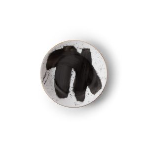 Plato de pan Brush Negro