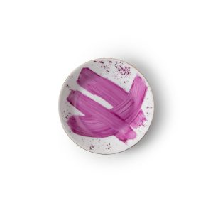 Plato de pan Brush Rosa