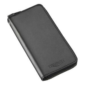 Triumph Cartera de Cuero con Cremallera Larga