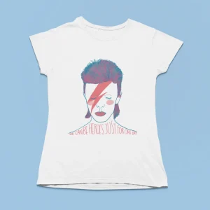 Camiseta de mujer ilustrada por Juanita Pinta - Bowie