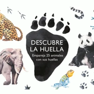 Descubre la huella. Empareja 25 animales con sus huellas