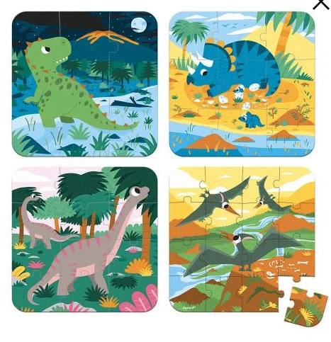 Puzzles evolutivos Dinosaurios - Janod - Imagen 3