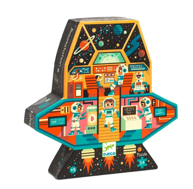 Puzzle Silueta Estación Espacial - Djeco - Imagen 2