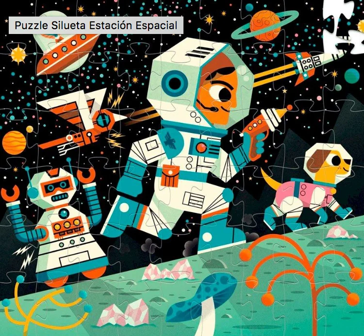 Puzzle Silueta Estación Espacial - Djeco - Imagen 3