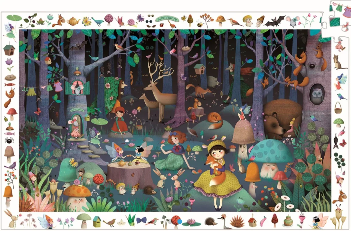 Puzzle Observación Bosque Encantado - Djeco - Imagen 3