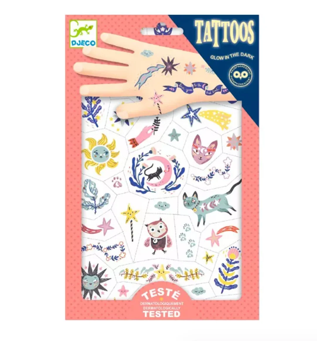 Tatuajes fluorescentes Dulces Sueños - Djeco