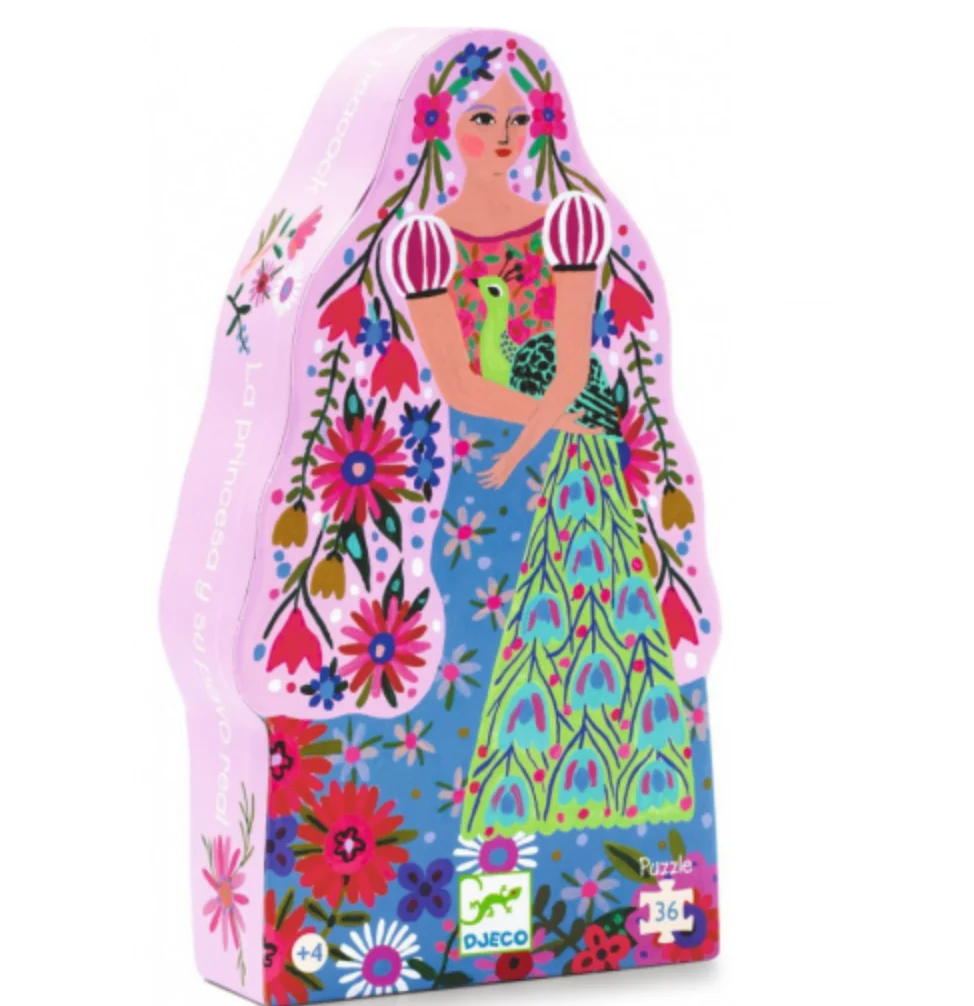 Puzzle silueta La princesa y el pavo - Djeco - Imagen 2