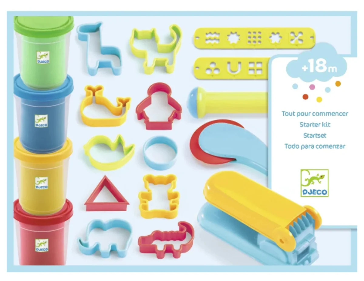 Set plastilina 4 colores primarios con accesorios - Djeco - Imagen 2