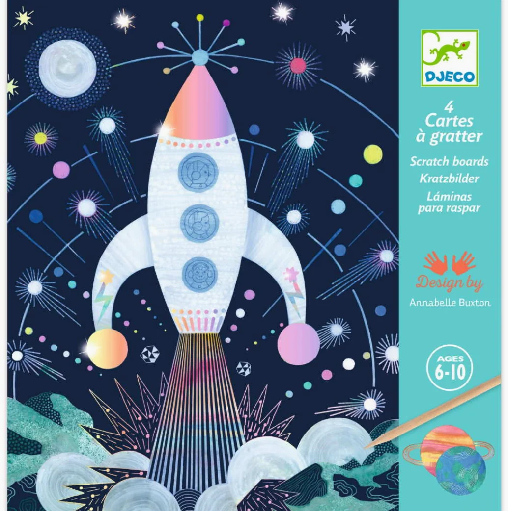 Cuadros para rascar Misión cosmos - Djeco - Imagen 2