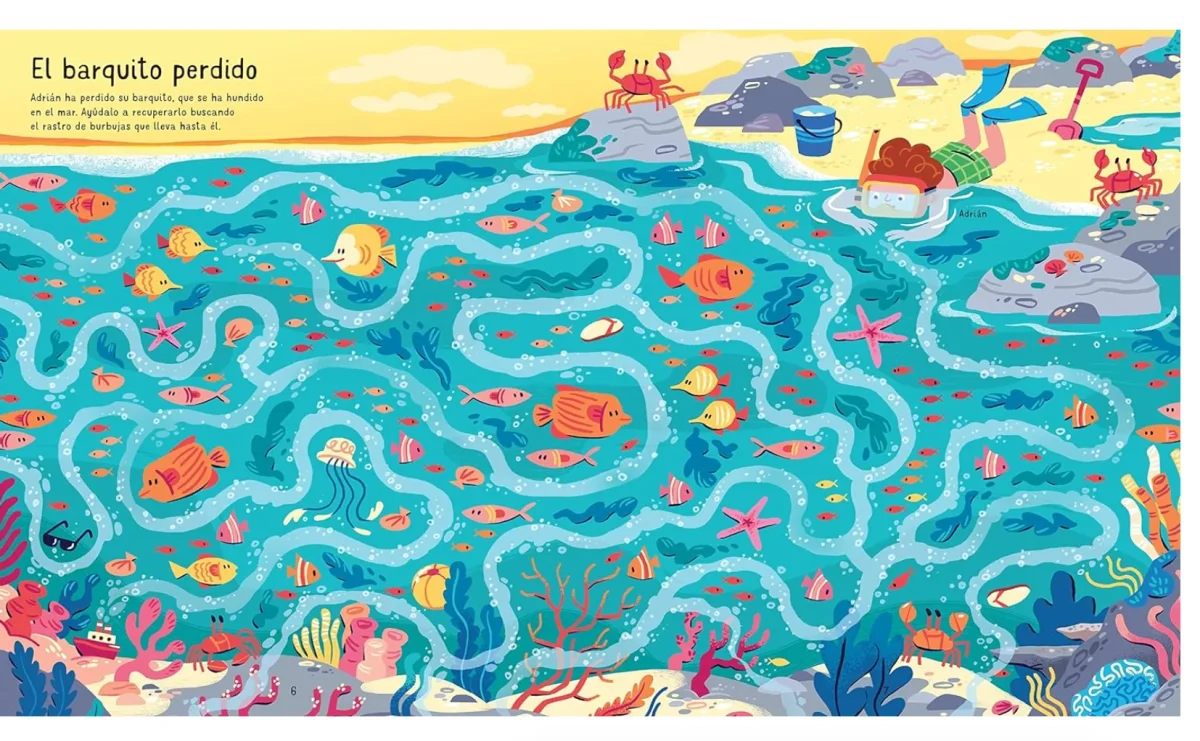 Libro y Puzzle: Laberintos en el mar - Imagen 4