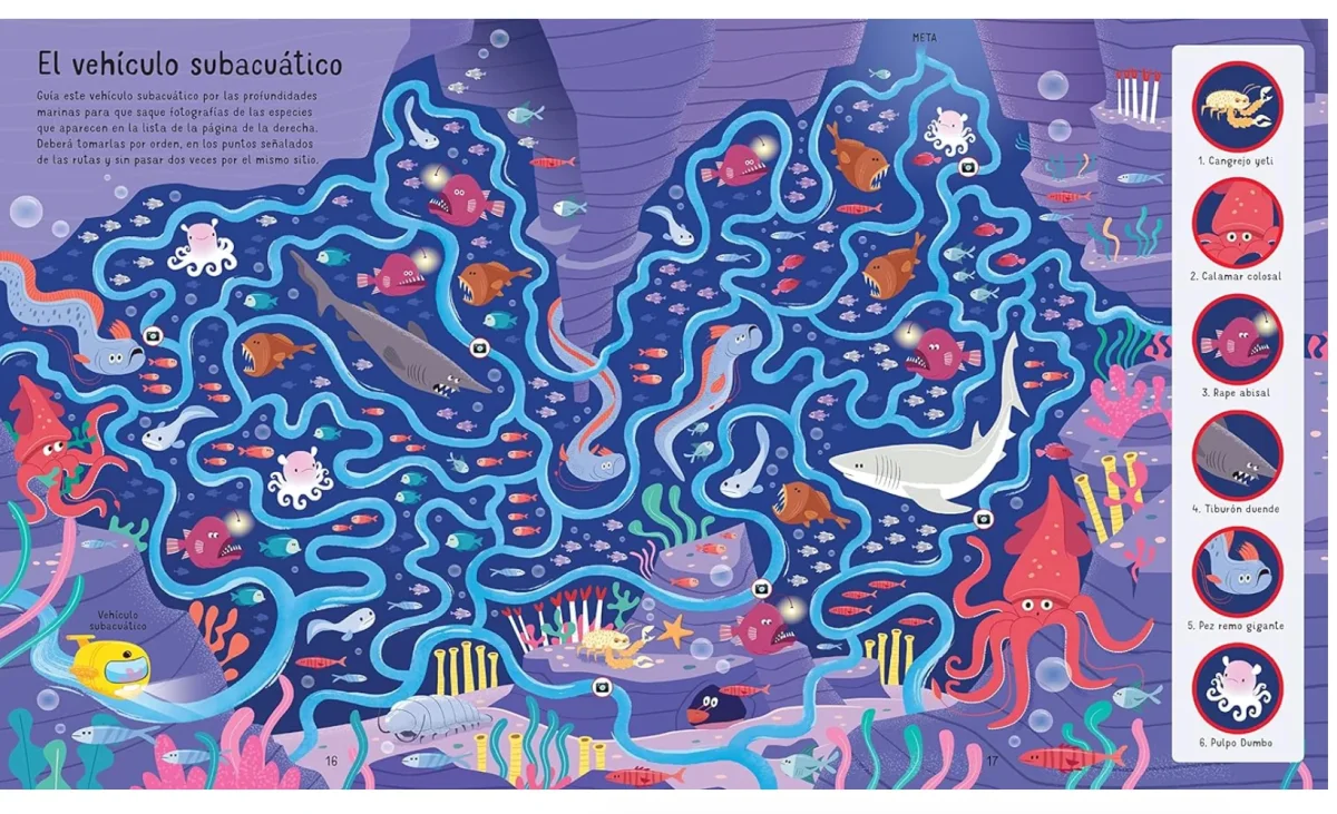 Libro y Puzzle: Laberintos en el mar - Imagen 3