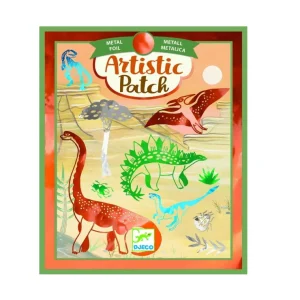 Lámina Artistic patch dinosaurios - Djeco