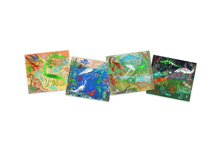 Lámina Artistic patch dinosaurios - Djeco - Imagen 3
