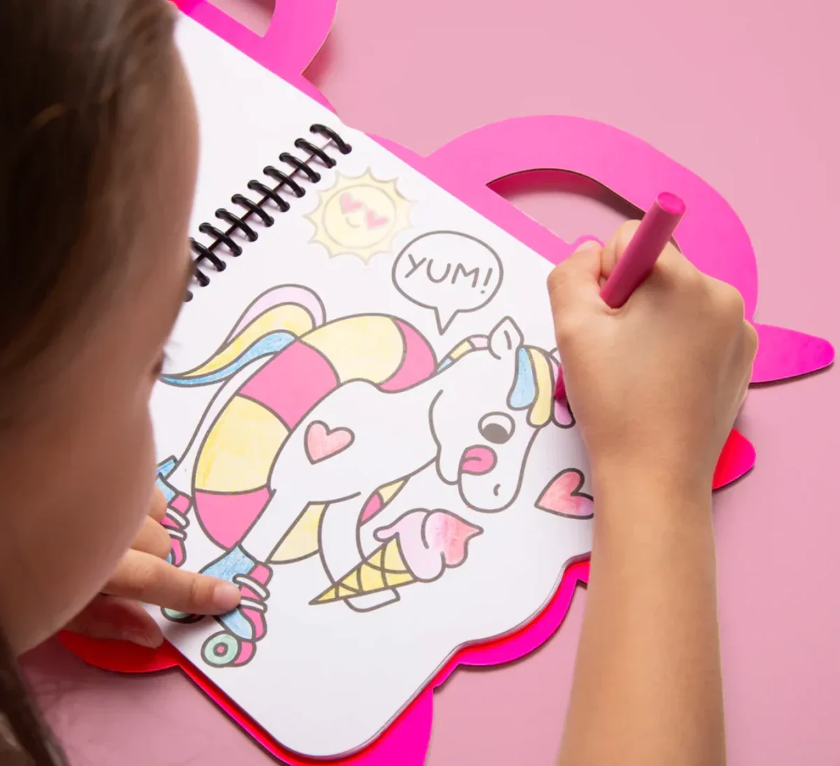 Libro con pegatinas y pinturas Unicornio - Omy - Imagen 4