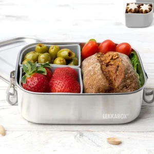Caja almuerzo acero inox compartimentos 800 ml