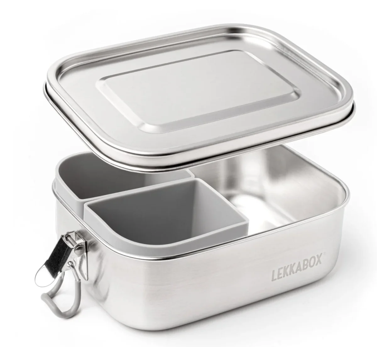 Caja almuerzo acero inox compartimentos 800 ml - Imagen 3