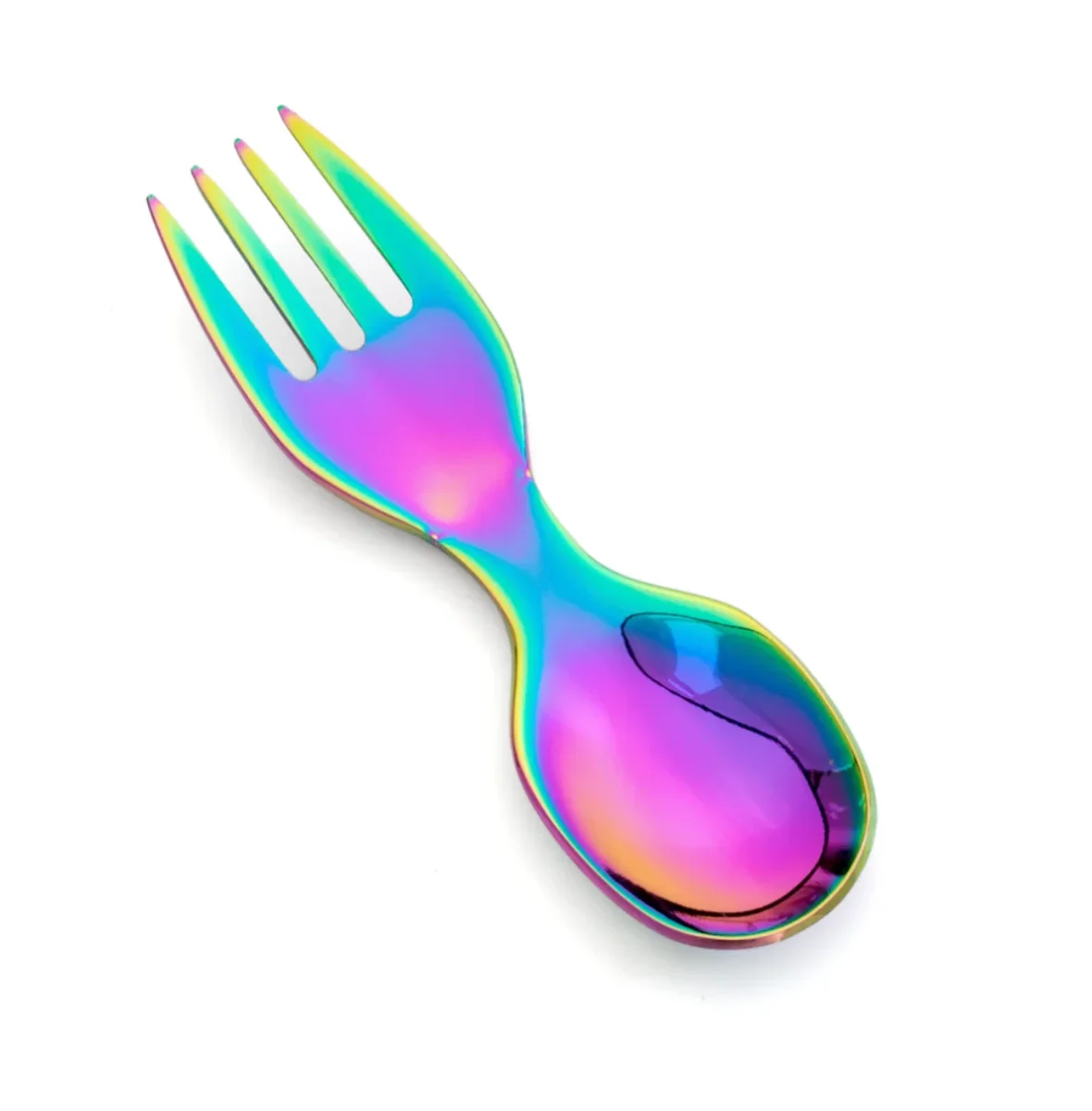 Cuchara tenedor acero inoxidable Rainbow - Imagen 2