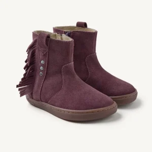 Botas piel flecos Estral Burdeos - Gioseppo